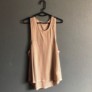 Dusty pink glory tank top